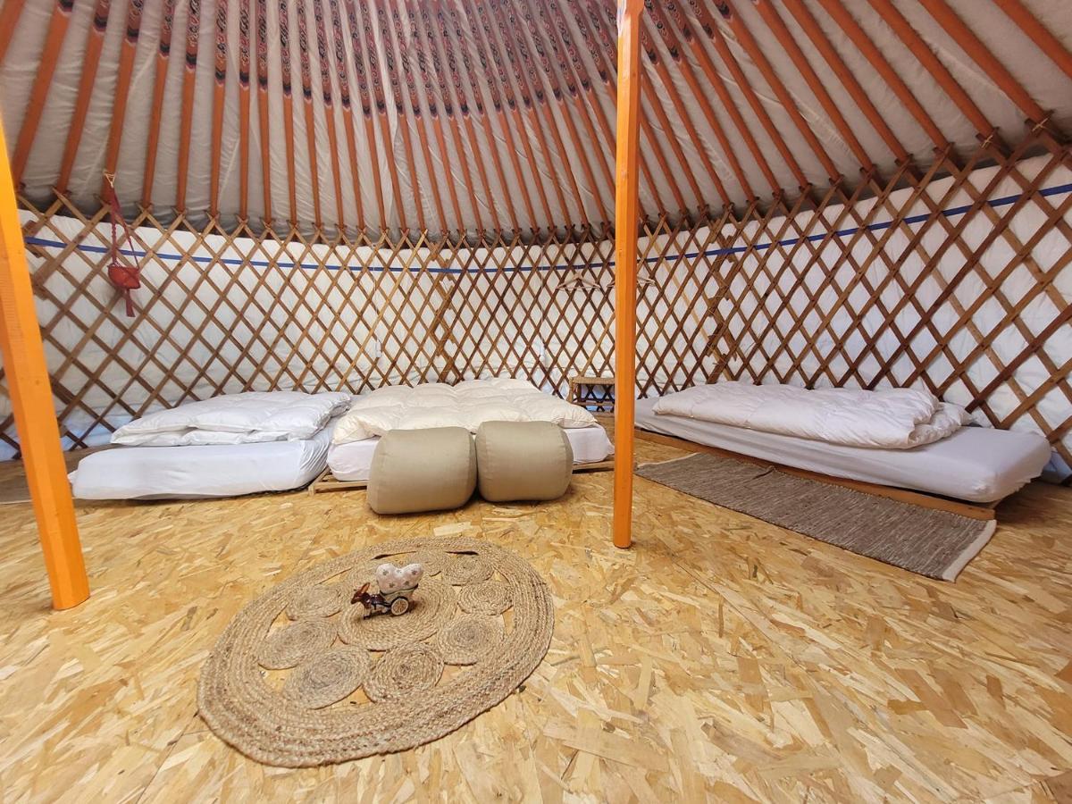 Slapen Tussen De Ezels In De Yurt Otel Aarschot Dış mekan fotoğraf